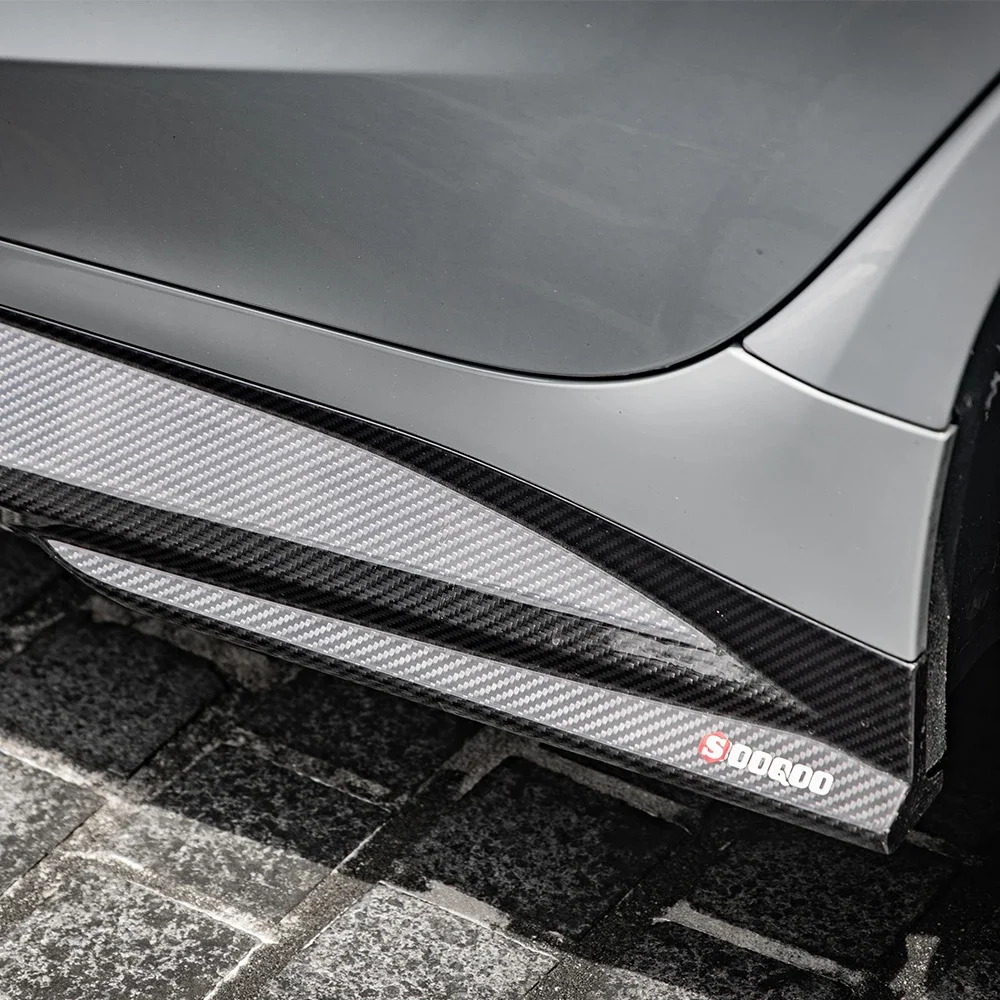 Replacement of SQ-Aviation Prepreg Carbon Fiber Side Skirt for  G82 G83 M4