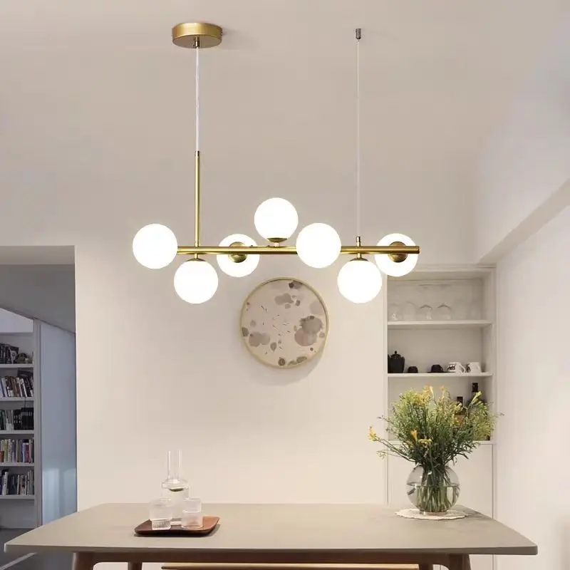 Nordic Modern Magic Bean Linear Pendant Light Minimalist Creative for Restaurant Bar Clothing Ceiling