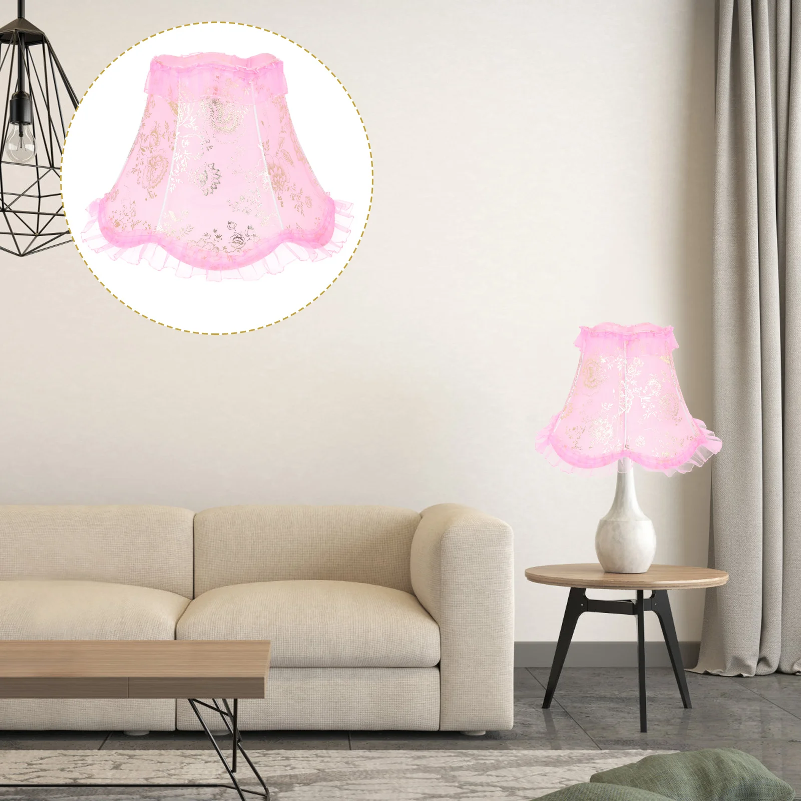 غطاء مصباح على الطراز القديم لمصباح مكتبي مصنوع من القماش الصلب عاكس الضوء الصغير غطاء خفيف داخلي للاستخدام المنزلي في المطبخ والفندق