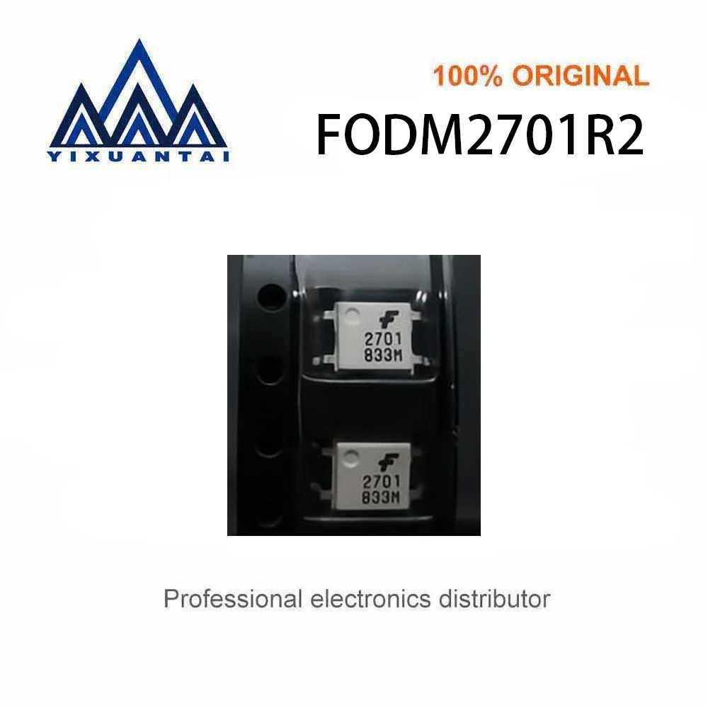 10pcs/Lot  FODM2701R2  FODM2701R2V   FODM2701A  2701【OPTOISO 3.75KV TRANSISTOR 4SMD】New and Original