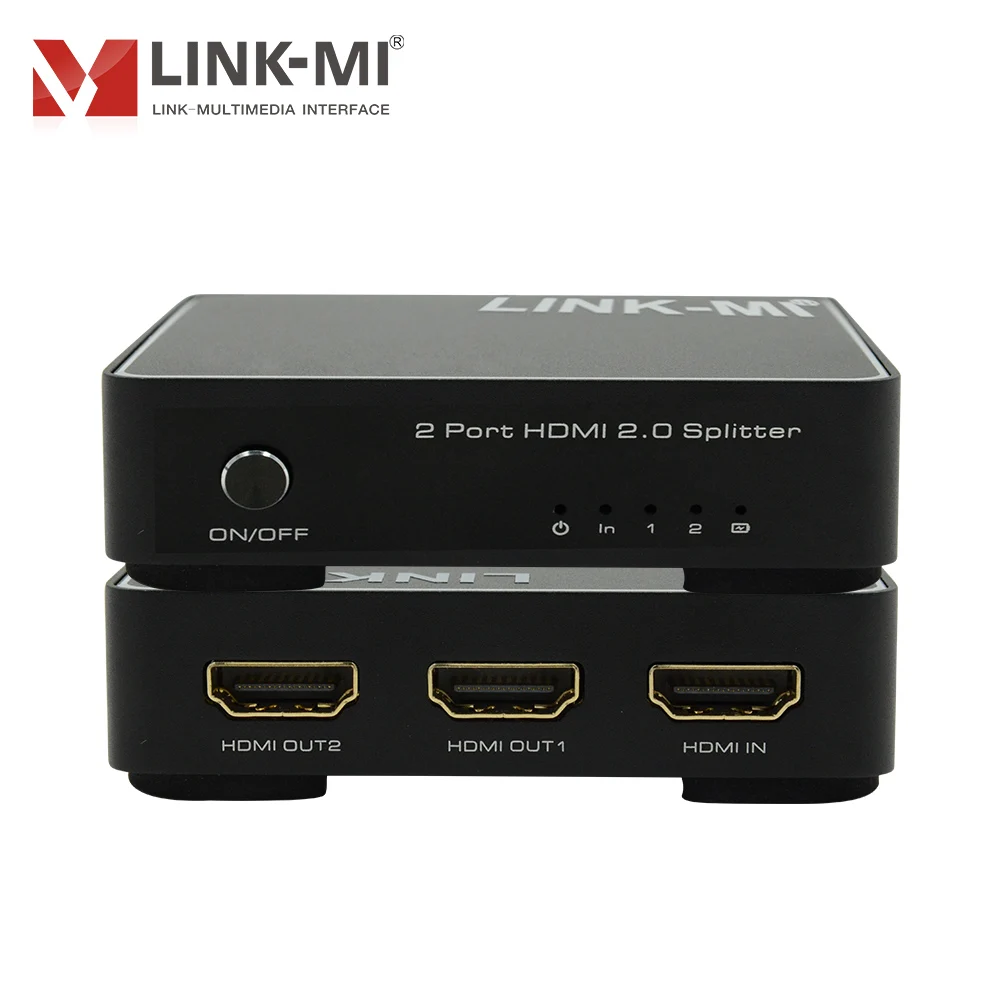 4K HDMI スプリッター 1 入力 2 出力 TV およびプロジェクター用 HDMI スプリッター デュアル モニター用 1080P HDMI スプリッター