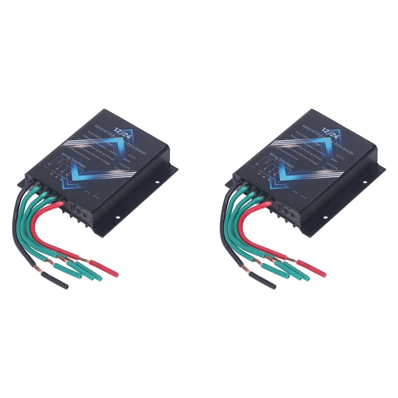 

ABMI-2X Wind Turbine Charge Controller, 400W 12V 24V Mini Wind Turbine Generator Controller IP67 Waterproof,