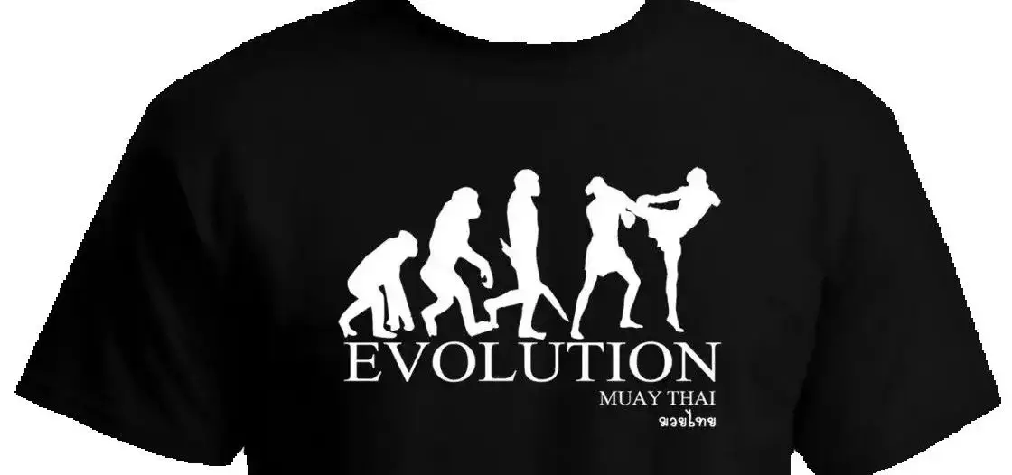 

Muay Thai Boxer Evolution Martial Arts T-Shirt 100% Cotton O-Neck Summer Short Sleeve Casual Mens T-shirt Size S-3XL