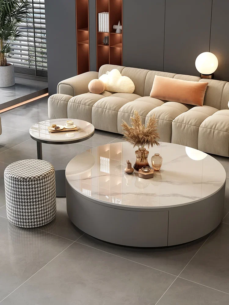 Rock slab coffee table living room home light luxury modern simplicity