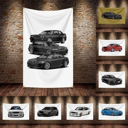 3x5 Ft JDM I Car Flag Polyester Printed Car Flags