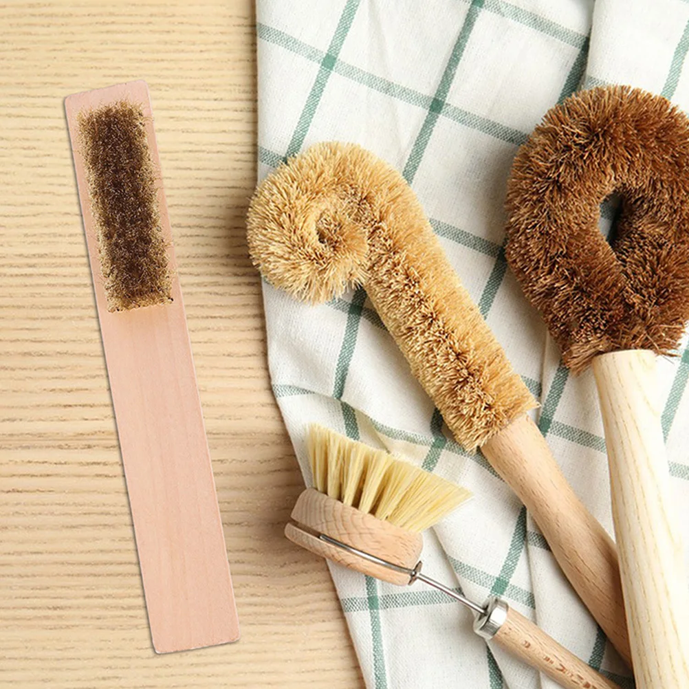 

1pcs Snowboard Wax Brush Wooden Handle Skiing Board Cleaning Tool For Skateboard Sliding Plate Structure Rotary Scrubber Deep