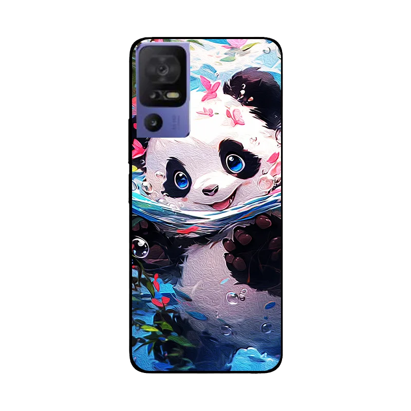 For TCL 40 SE Case 40SE Animal Soft TPU Protective Silicone Case for TCL 40 SE 6156A T610K T610E Back Cover TCL40SE Phone Case