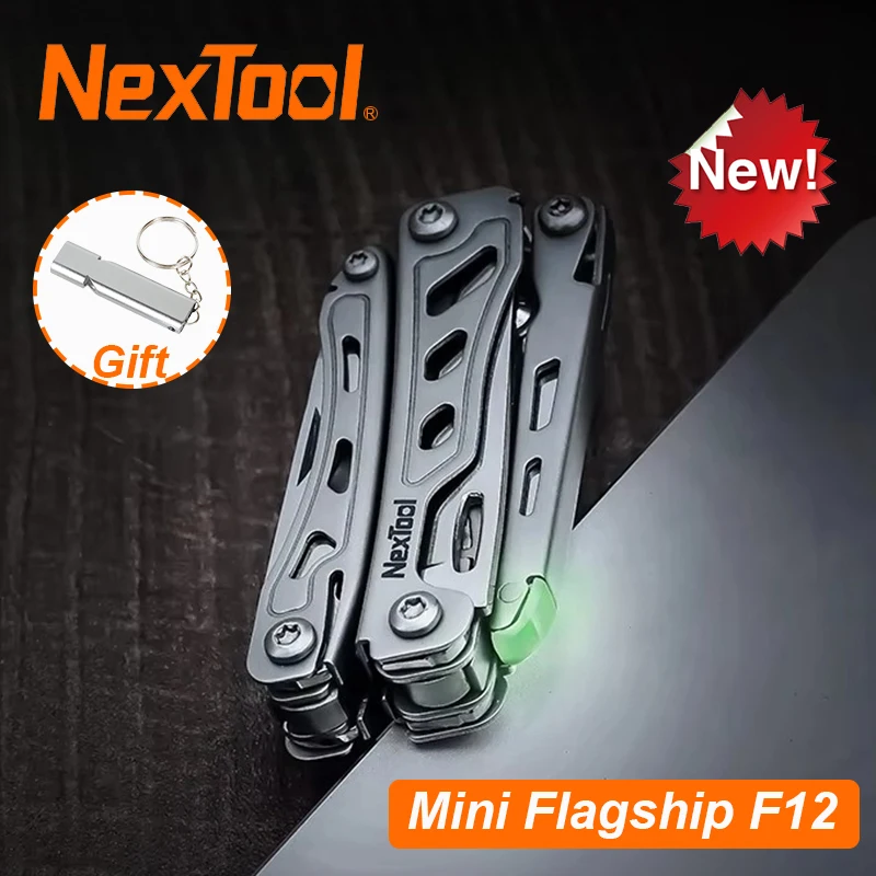 2025 New NexTool Mini Flagship F12 Multi Tool 13 In 1 Folding EDC Multitool Screwdriver Pliers File Ruler Outdoor Camping Tools