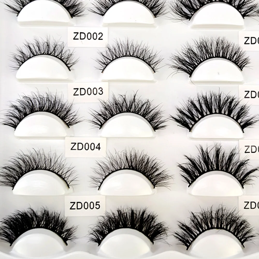 NEW 10Pairs Maquiagem Short Natural Mink Lashes Fluffy Wispy Eyelashes Volume 12mm-15mm False Eyelashes Eyelash Extensio makeup