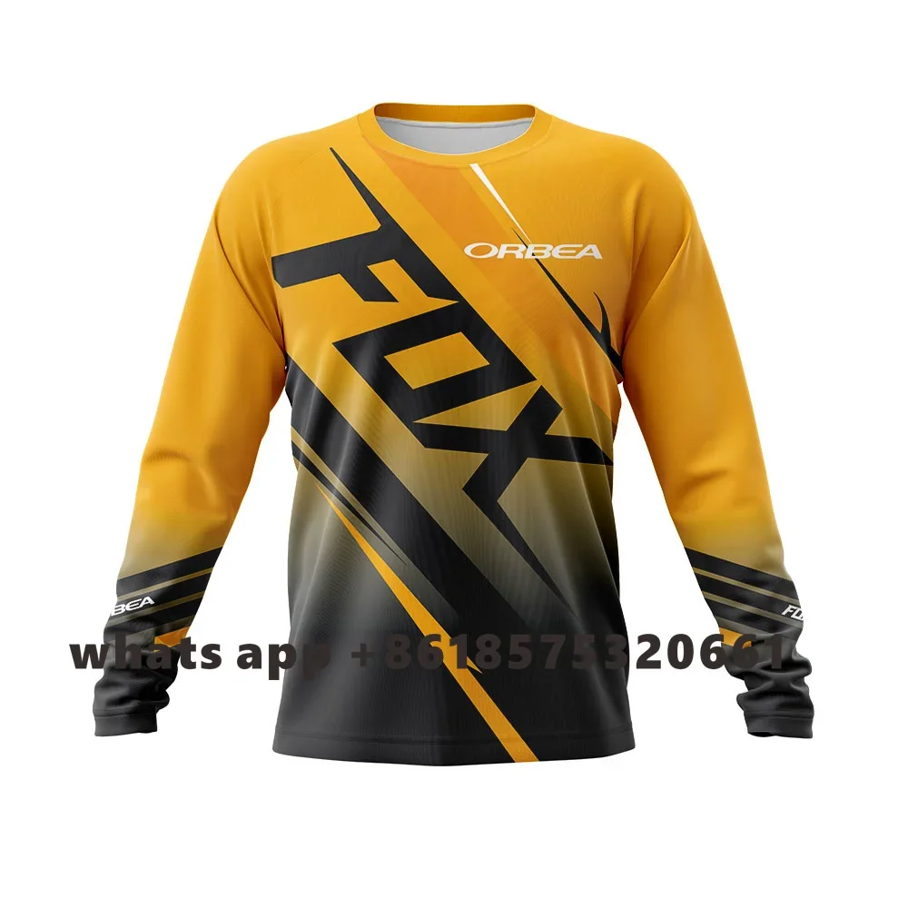 

ORBEA FOX 2023 Cycling Jersey Long Sleeve Motocross MTB Downhill Mountain Bike DH Maillot Ciclismo Quick Drying Jersey Shirt