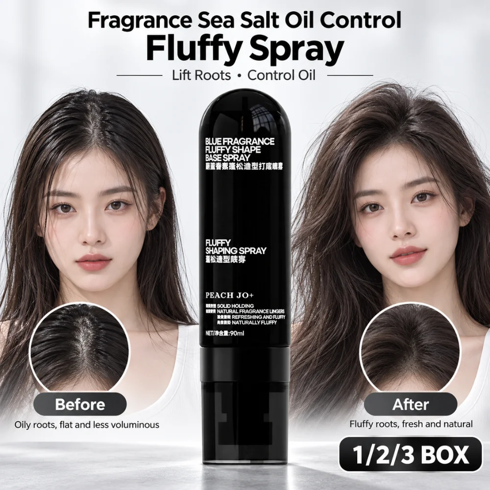 90ml Hair Fluffy Styling Spray with Sea Salt Oil Control Volume Boost Matte Finish Non Greasy Long Lasting Hair Care