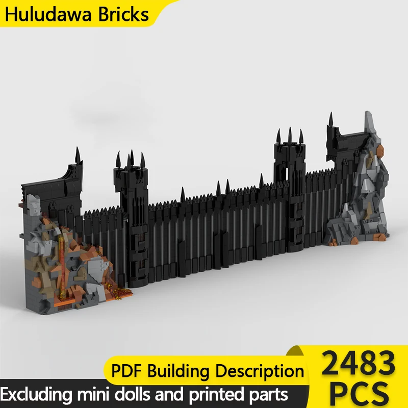 

Ring Movie Model MOC Building Bricks Black City Wall Gates Modular Technology Children Holiday Gifts Assemble Toys Suit