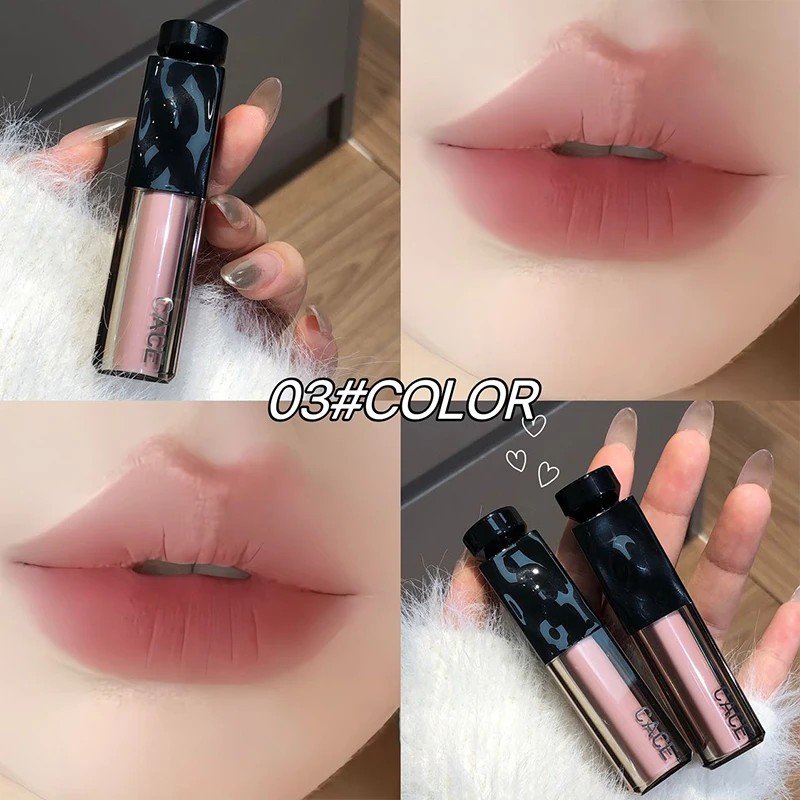 CACE boue à lèvres 6 couleurs brume velours nu liquide rouge à lèvres imperméable durable brillant à lèvres antiadhésif tasse Sexy rouge teinte à lèvres maquillage coréen