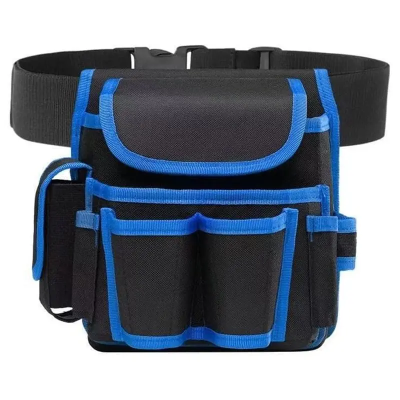 ABVJ-Portable Electrician/Woodworker Thickened Oxford Cloth Wear-Resistant Waist Bag Multi-Functional Design