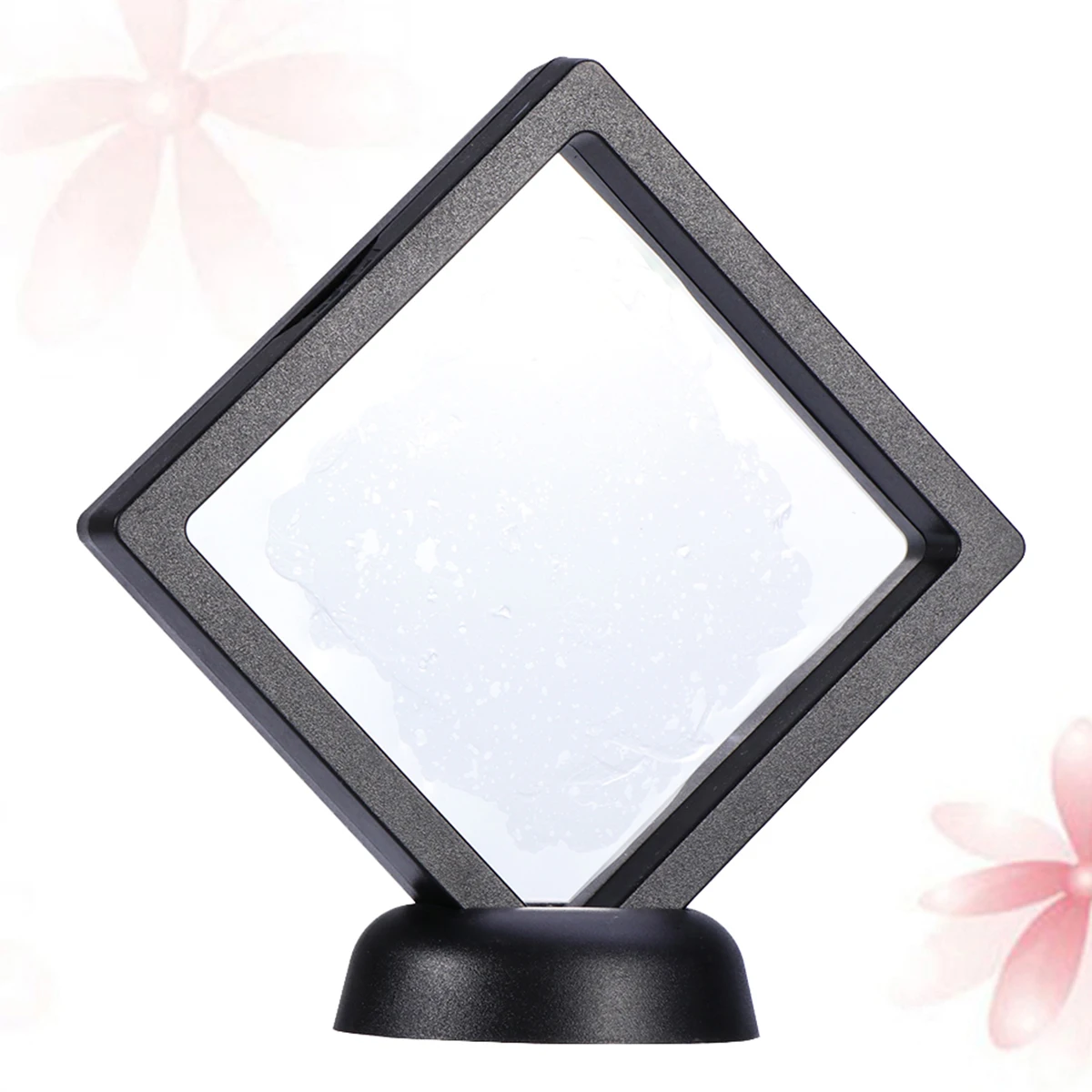 

5 set 5 Sets Jewelry Display Stand Clear Plastic 3D Floating Frame Dust Proof Case for Necklace Coin Medal