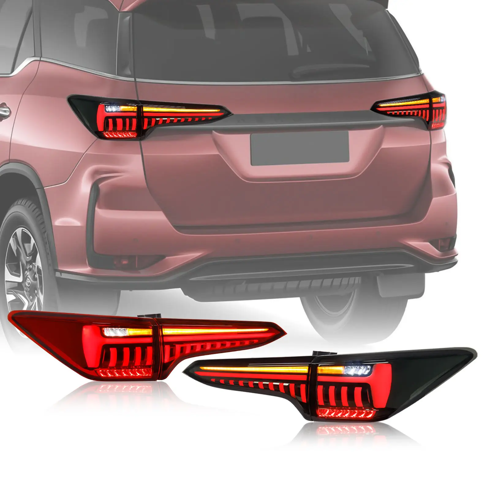 

New Design Hot Selling Led Taillights for Fortuner Tail Lamp for Fortuner Back Brake Light