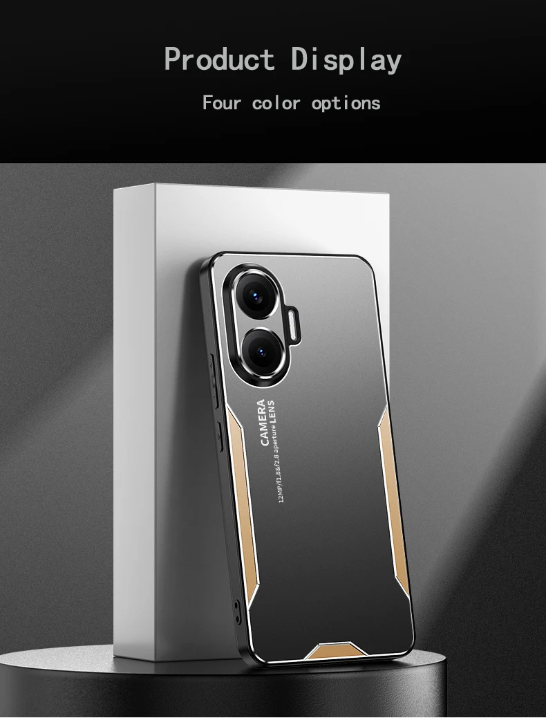 Für Poco F7 Fall Metall Aluminium Schutz Objektiv Frost Verhindern Fingerabdrücke Metall + TPU Abdeckung Für Poco F7 – Detail 10