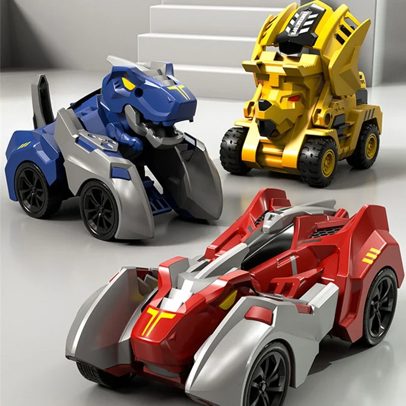 2 in 1 Verformung Dinosaurier Spielzeug Roboter Transformation Auto Dino Action Figur Spielzeug für Jungen PVC Auto Kinder Spaß Geschenke