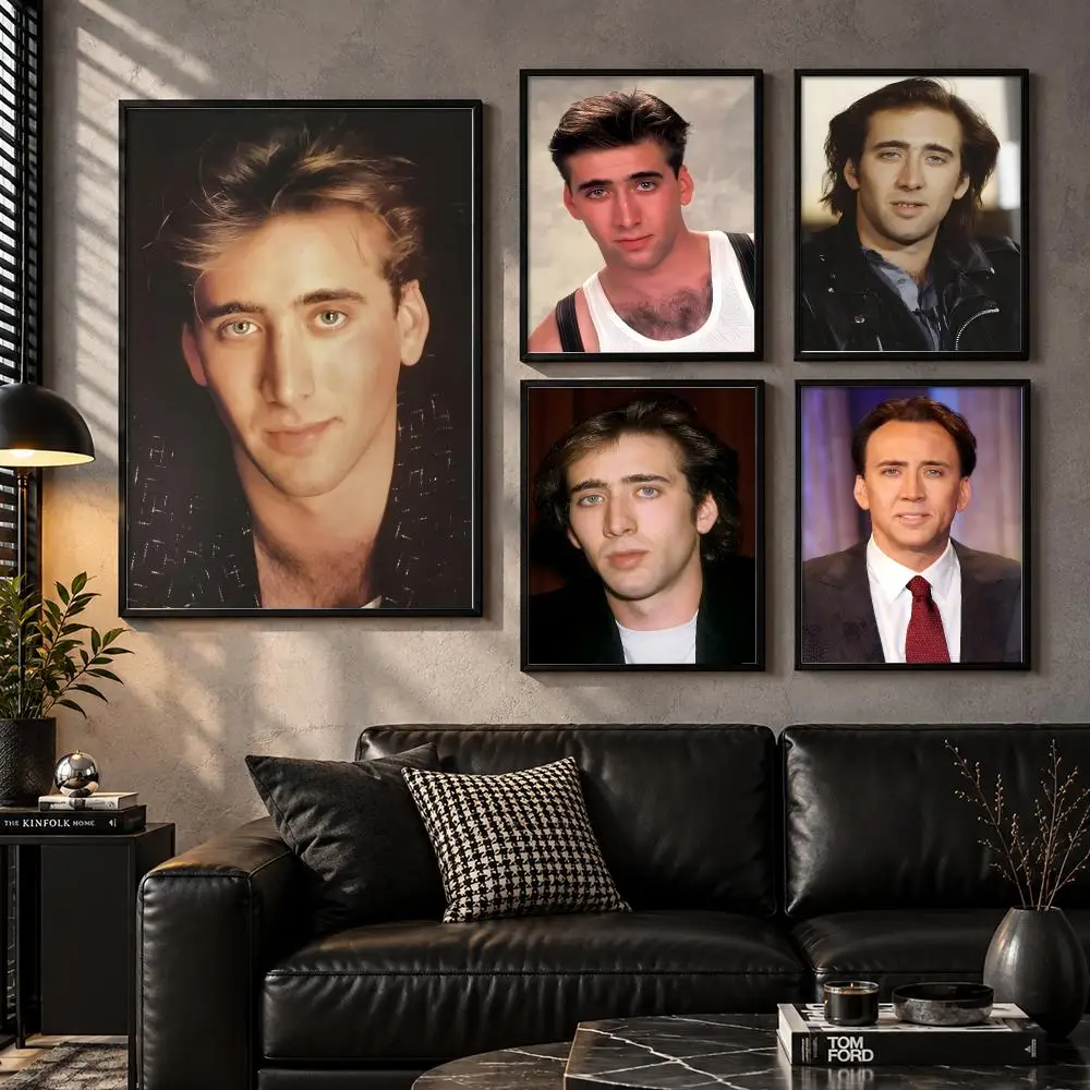 Gallery Archive Profile Artwork Editorial Biography Nicolas Cage Poster Aesthetic Unframed Wall Prints for Bedroom & Living Room