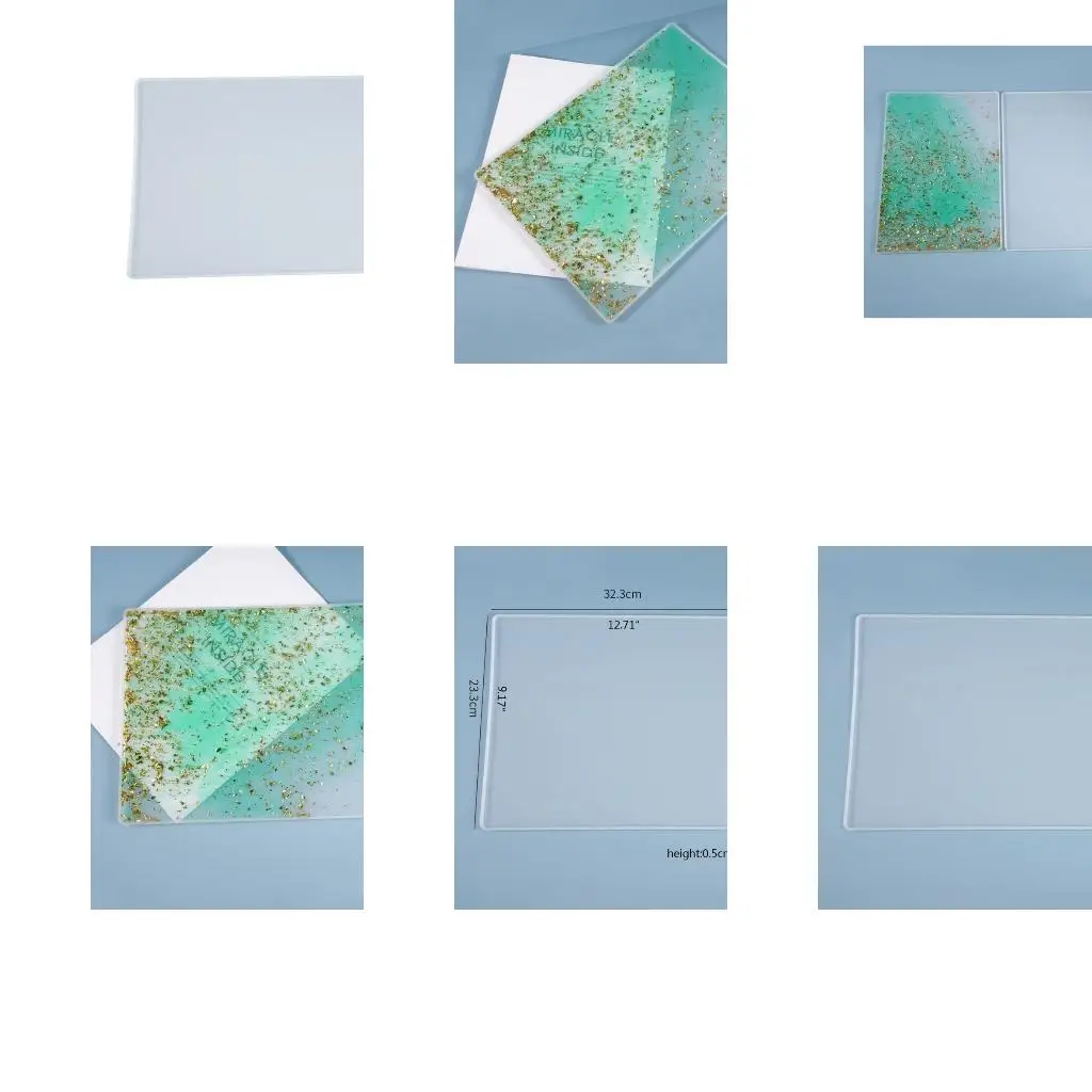  Writing Drawing Board Casting Mold Silicone Table Mat Mould Handmade DIY Crafts