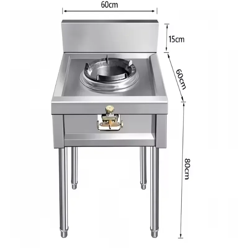 Commercial Stainless Steel Single Head Gas Burner Energy Saving Cooking Appliance For Catering Kitchen Equipment High Quality