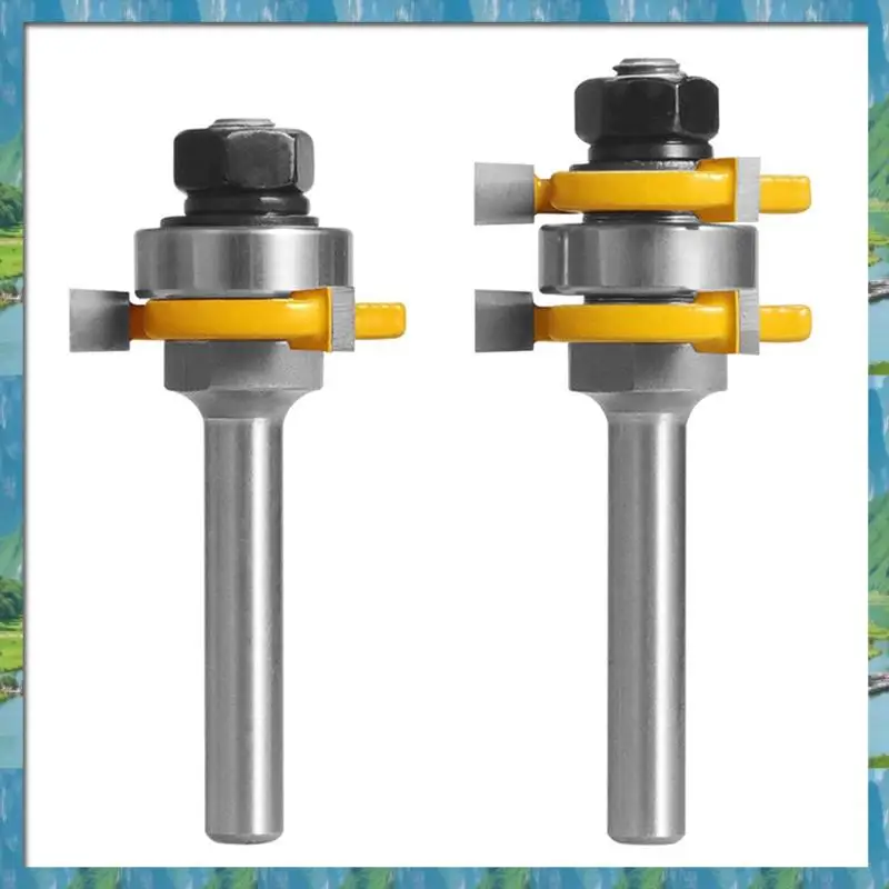 

Inventory-2 Pieces Of 8 Mm Joint Assembly Milling Cutter Three-Edge T-Tenon Cutter Milling Cutter Slotted Tenon Cutter Single Be