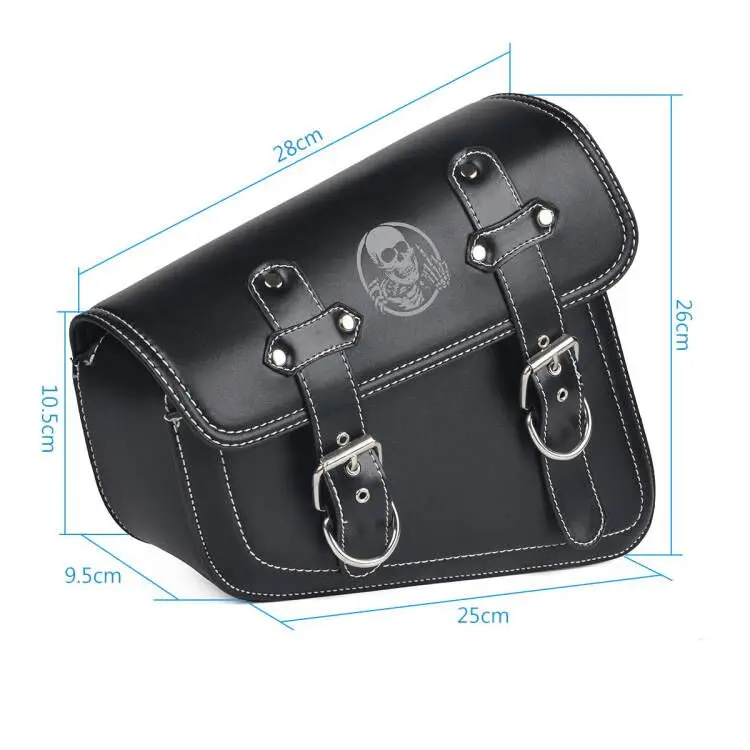 Vintage bag Universal Motorcycle Side Saddle Bags PU Leather For Sportster XL883 1200