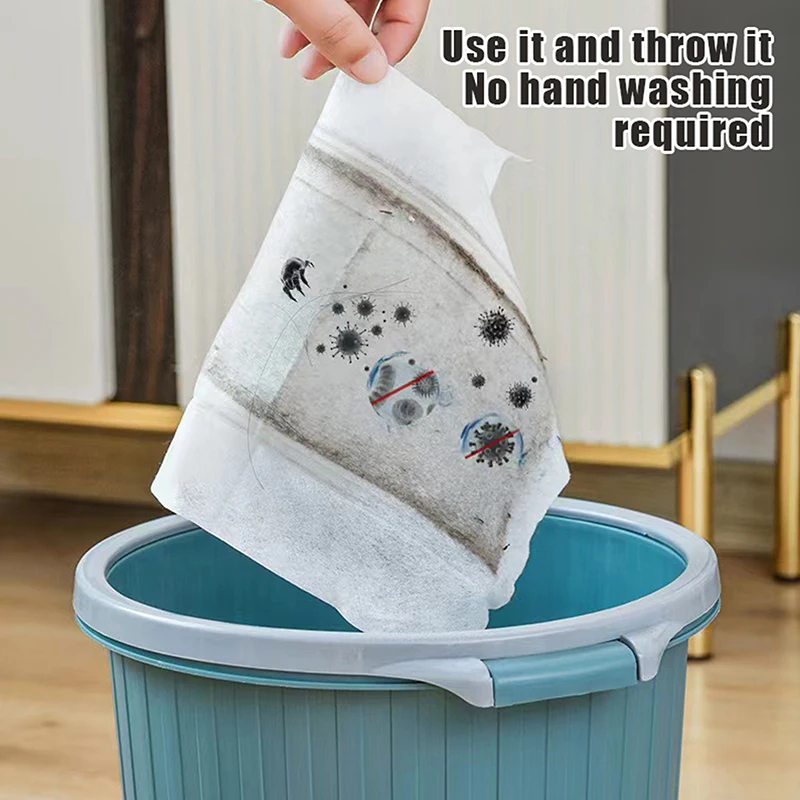 30/100Pcs Of Dust Removal Paper Disposable Household Dust Removal Cloth Electrostatic Mop Pad Floor Tile Floor Cleaning Supplies