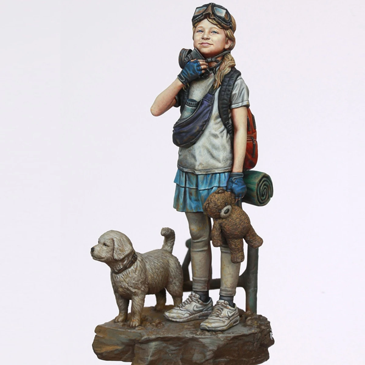 

1/12 Resin Figure Unpainted Model Kit, Post-Epidemic Deep Breath Girl, Unassembled and unpainted GK,