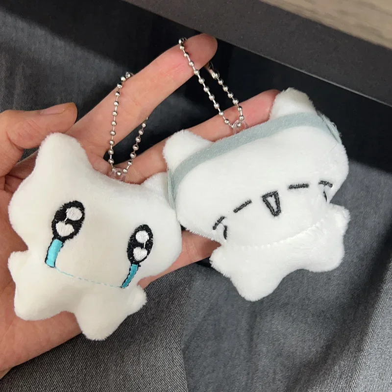 Cute Keychain Pendant Kawaii Chiikawa Hachiware Children Pupil Cartoon Anime Plush Doll School Bag Action Figure Attachment