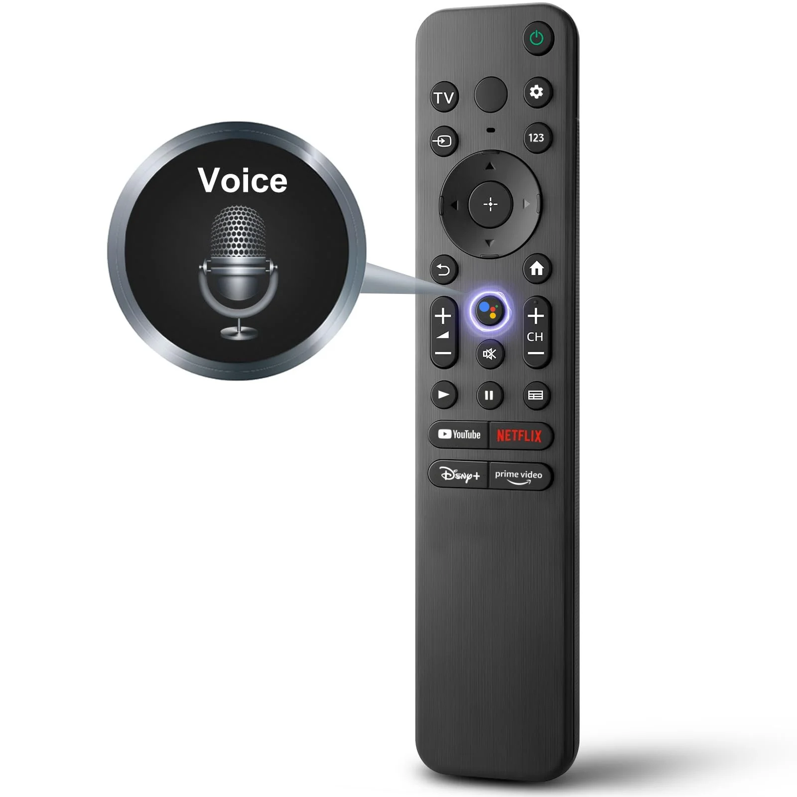 For Sony TV Remote Control, Replacement for 2019-2025 Bravia Smart TV XR/XBR/KD/K Series Android/Google TV, with Voice Control