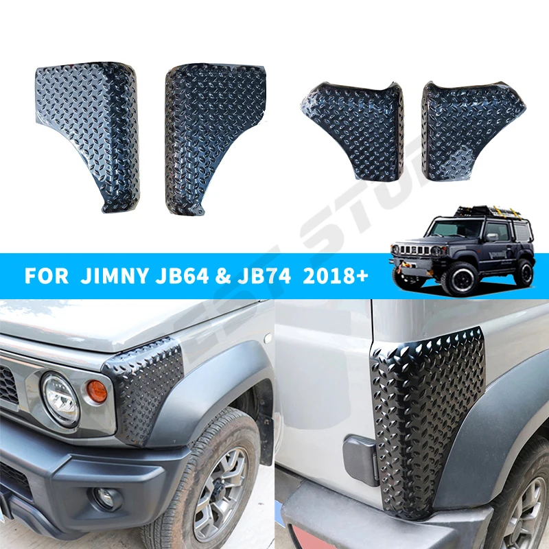 4PCS Car Front Rear Fender Wrap Angle Cover for Suzuki Jimny 2019 2020 2021 2022 2023 JB64 JB74 Car Corner Guards Accessories