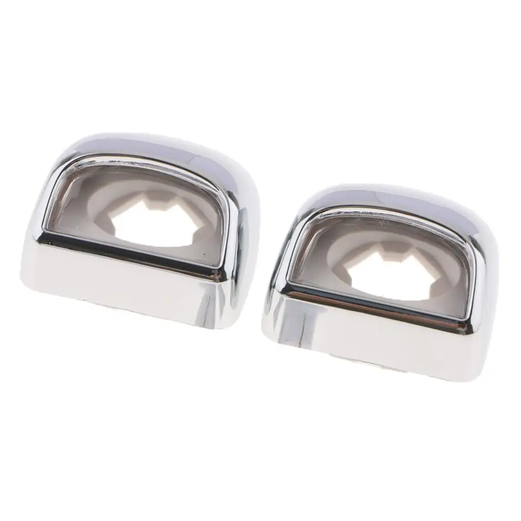 

Pair of Rear Bumpers License Plate Lights Lens Cover Accessories