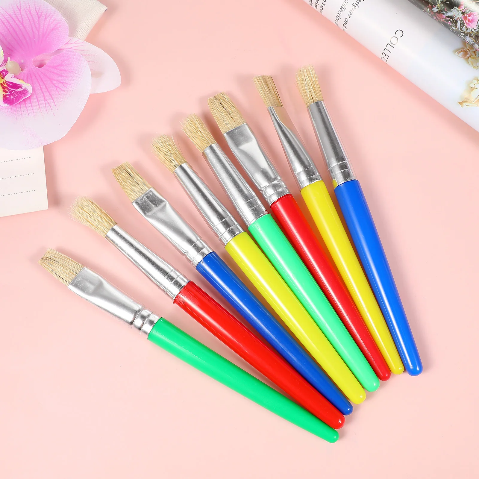 

8Pcs Kids Painting Brushes Set Professional DIY Drawing Art Craft for Children Beginners Painting Kids Paint Drawing