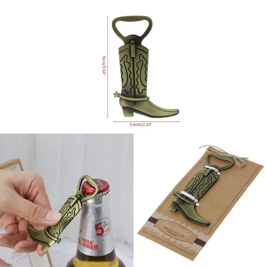 western styles Metal Beer Opener Metal steels Boot Beer Bottle Opener For Outdoor Parties Enduring