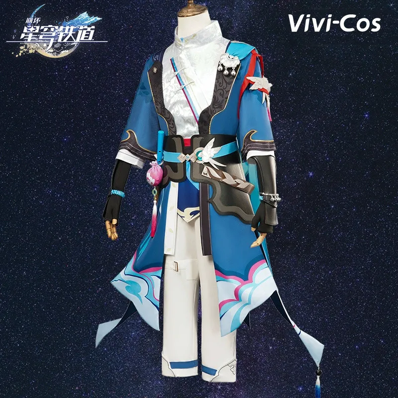 Vivi-Cos Game Honkai: Star Rail Yanqing Cool Handsome Suit Cosplay Men's Costumes Halloween Role Play Party New XS-XXL