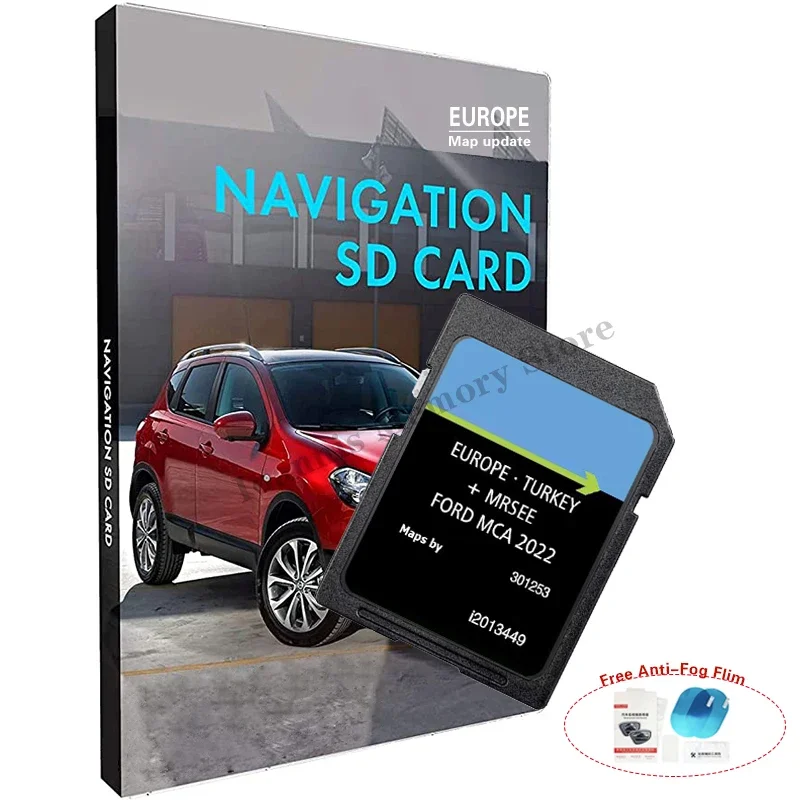 MCA 2022 SD Card Latest Navigation Maps Europe Card GPS Update Software with Navi with Free Flim