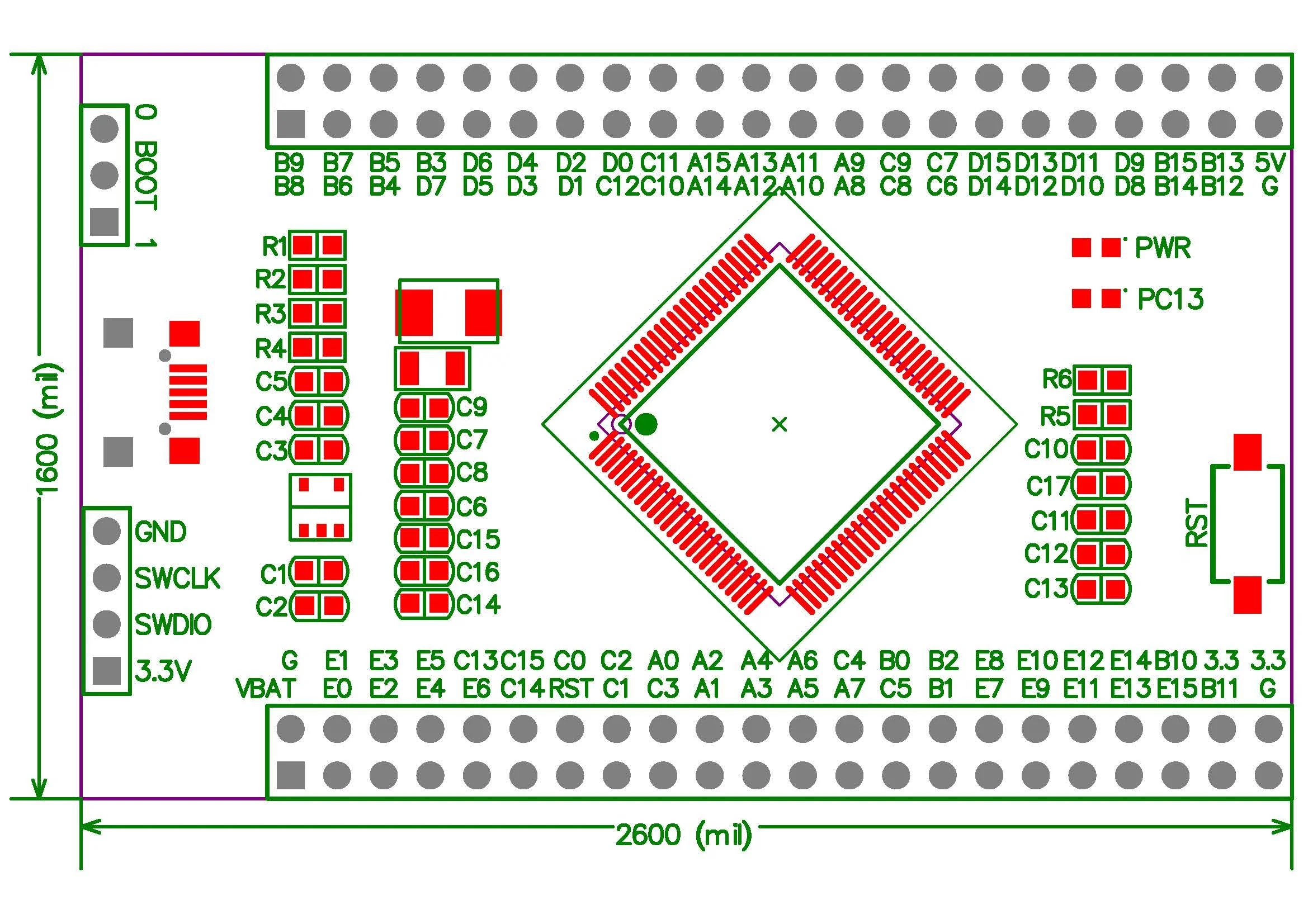 Imagem -03 - Placa de Desenvolvimento Mínima do Sistema ve da Placa de Núcleo N32g455vel7