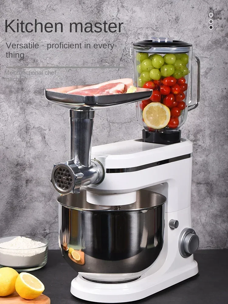 220V 8L Capacity Dough Mixer, Automatic Mixing and Kneading, Household Cream Beater, All-In-One Kitchen Assistant A