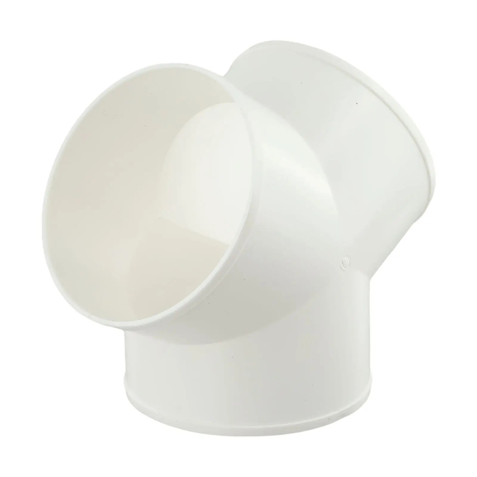 200mm/7.9in PVC Y Shape Ducting Splitter High-quality PVC Material Solid Plastic Ducting Versatile Compatibility Airtight Fit