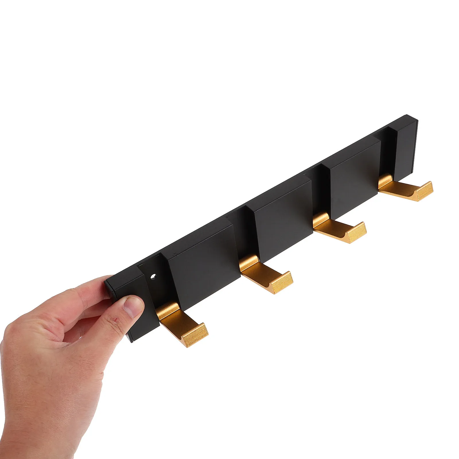 Wall Mounted Coat Rack Foldable Hidden Hooks Heavy Duty Space Saving Towel Clothes Hanger Bathroom Door Entryway Organizer