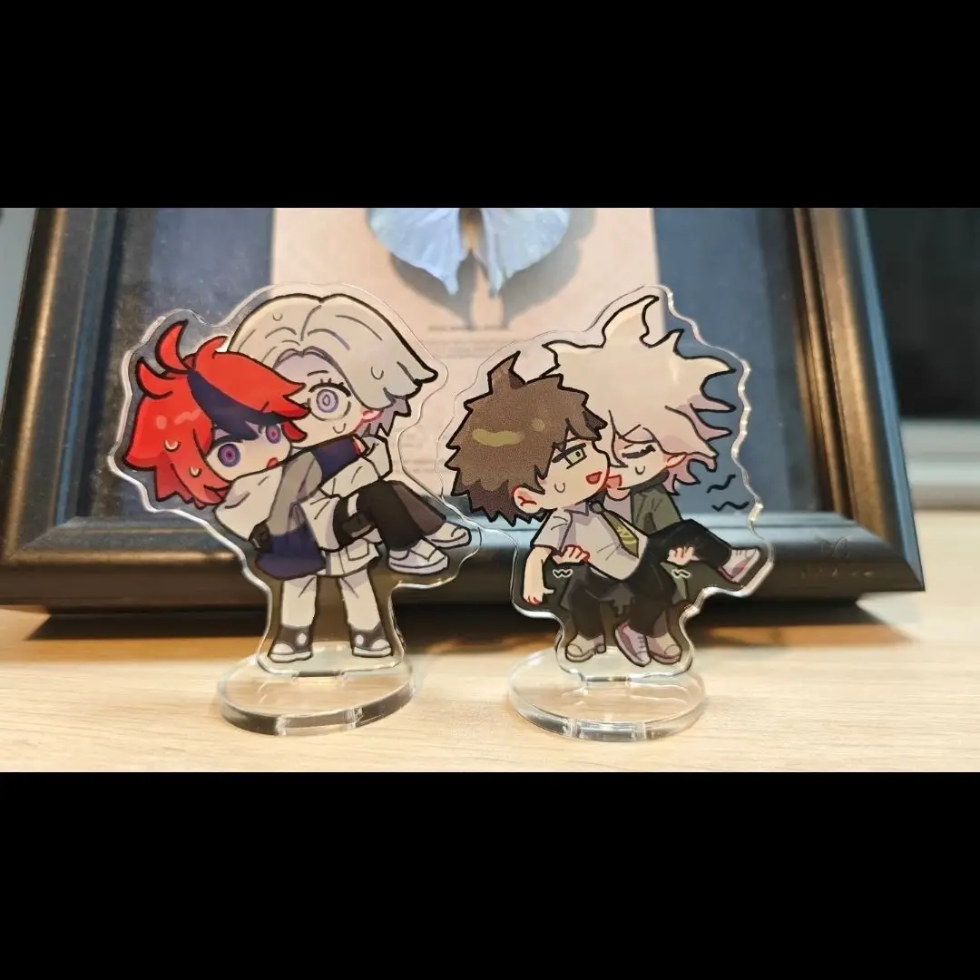

Nagito Komaeda Q Version Anime Acrylic Stand Danganronpa Desktop Display Accessories Cartoon Room Decor Kawaii Collection
