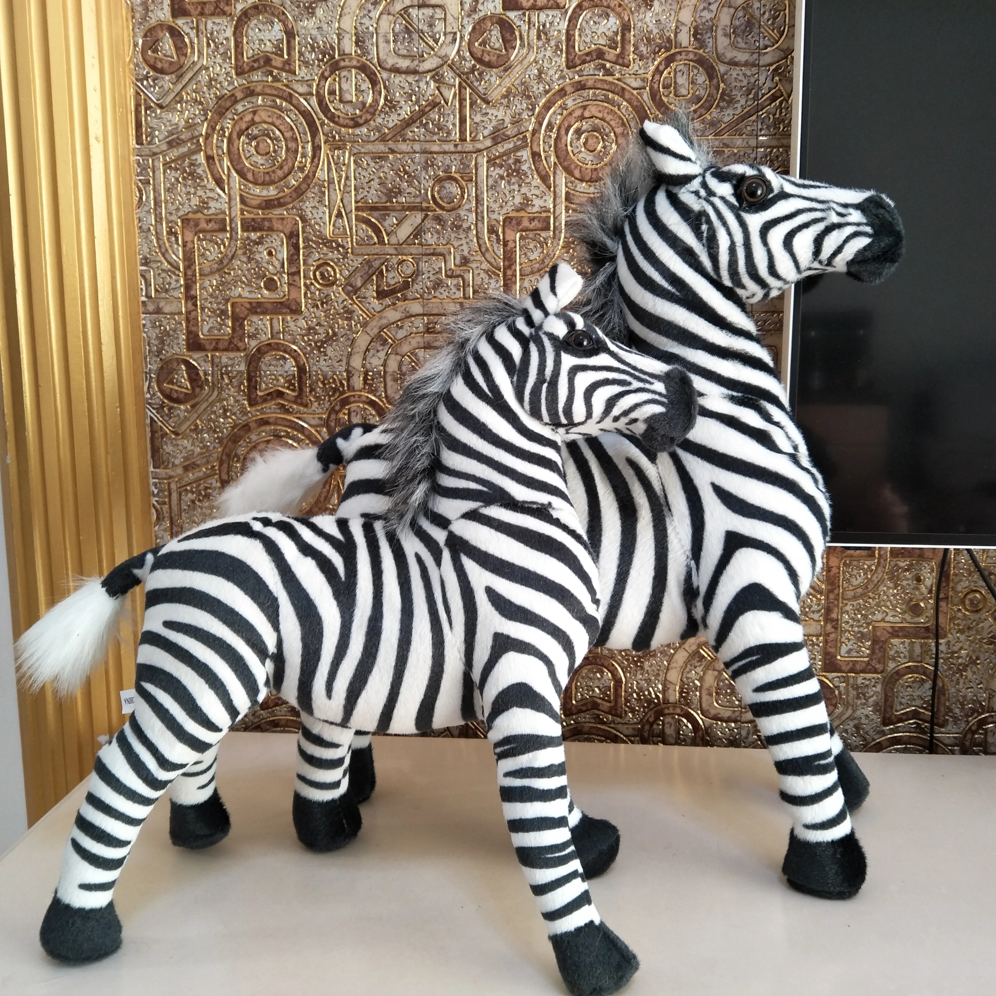 Children Stuffed Plush Toy Black And White Strip Zebra Baby Kids Christmas Birthday Gift