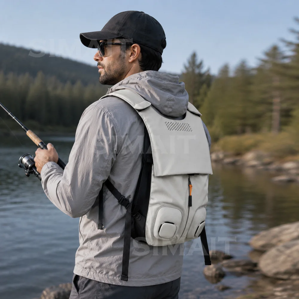 2026 Summer Semiconductor Inverter Air Conditioner Suit Ice Cooling Vest Fishing Vest New Jacket Backpack