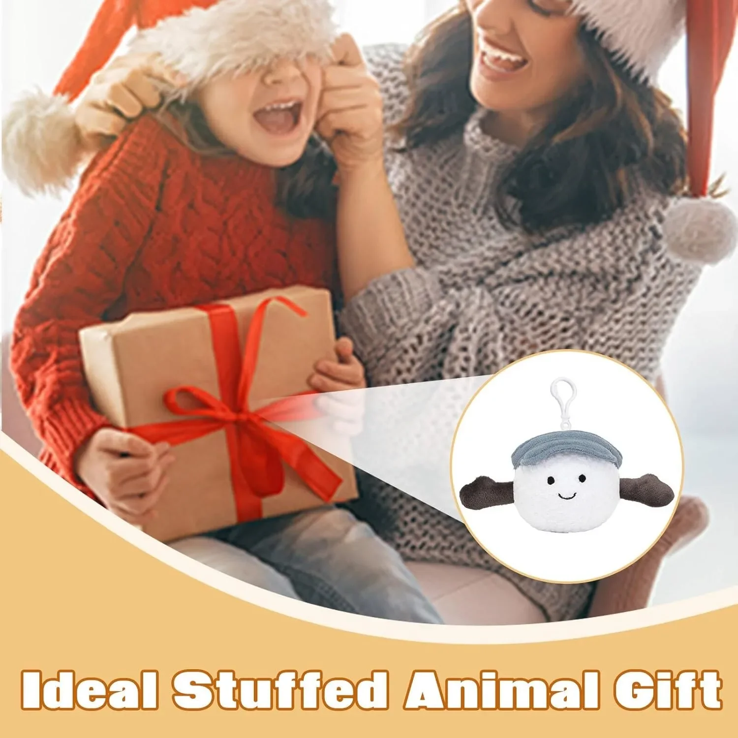 سلسلة مفاتيح قطيفة لطيفة على شكل كرة جولف من القطيفة الناعمة المحشوة على شكل سلسلة مفاتيح هدية لمحبي الرياضة سحر Kawaii للحقائب والمفاتيح