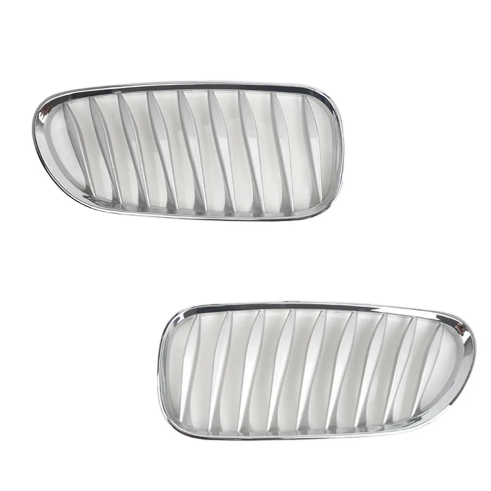 For-BMW Z4 E85 E86 2003-2009 Car Front Bumper Kidney Front Fence Grill Grille ABS Chrome 51117117757 51117117758 view 6