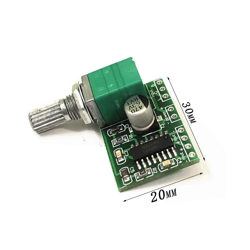 2020！PAM8403 5V Power Audio Amplifier Board 2 Channel 3W W Volume Control / USB Power