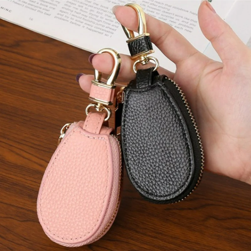 

Unisex PU Leather Key Case For Car Key Wallet Pocket Key Holder Organizer Pouch Keys Organizer LargeCapacity Zipper Case Bag