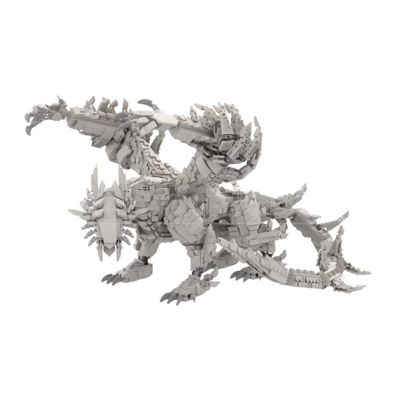 Ultimate Collection Series White Seraph Dragon MOC Assembly Building Block Monster Model Bricks Boy's Toy Xmas Gift