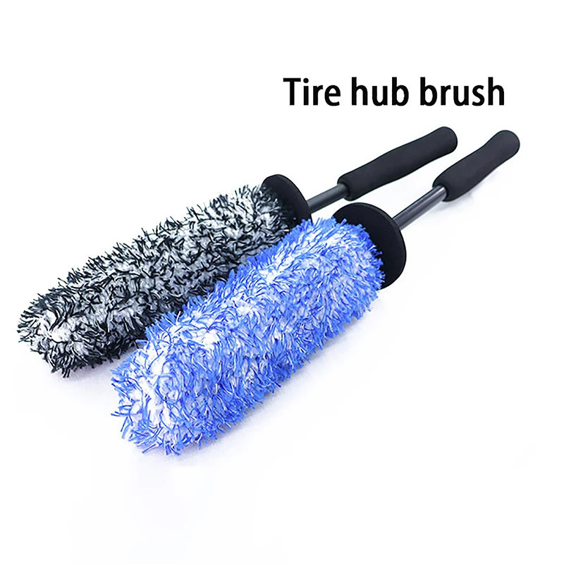 Wheels Brush Car Wash Super Brush Microfiber Premium Non-Slip Handle Easy To Cleaning Rims Spokes Wheel Barrel Car Accessories